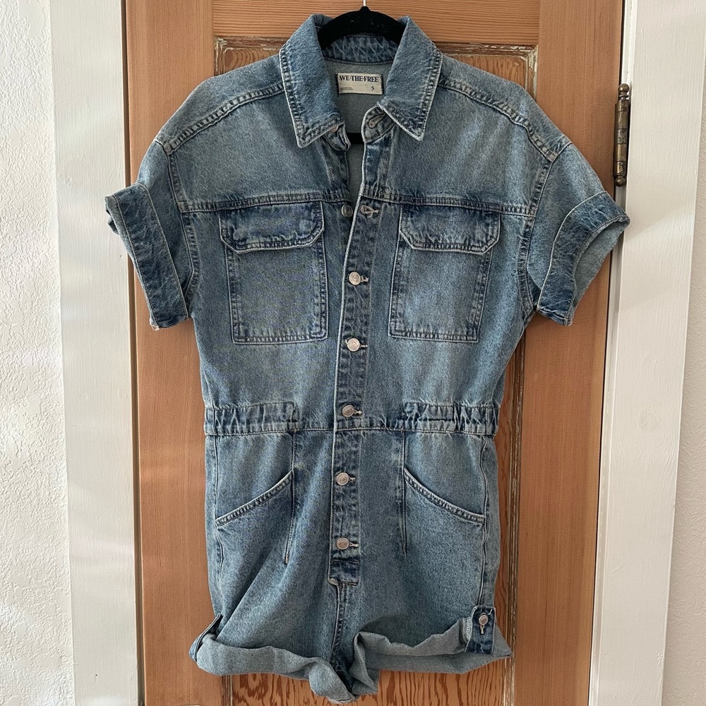 Free People Marci Cuffed Romper